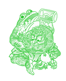 Beer frog’s heavyweight t-shirt